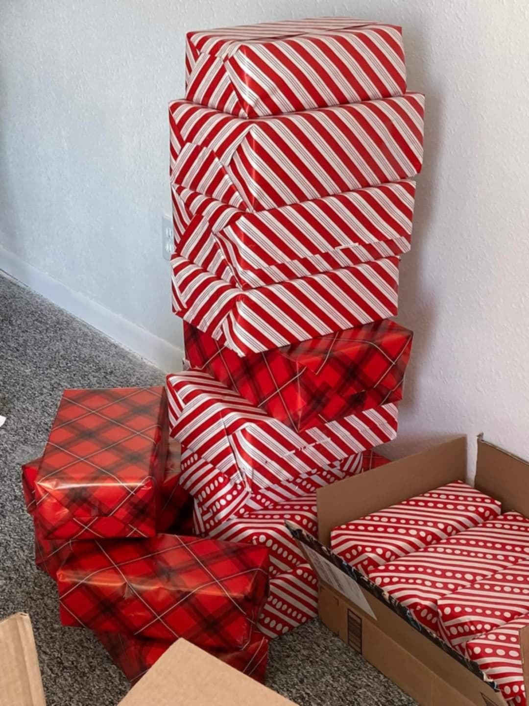 Wrapped Christmas Gifts